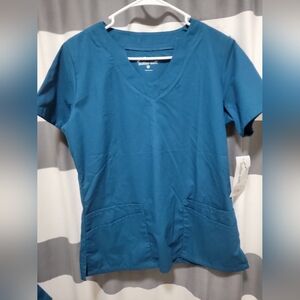 ButterSoft Caribbean blue scrub top